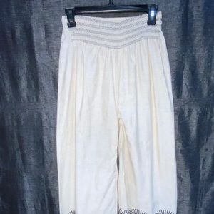 NWOT Cotton embroidered pants